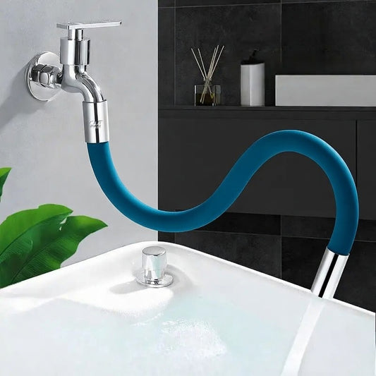 Flexible Faucet Extension with Bubbler - Anti-Splash Universal Pipe