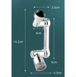 1080° Rotating Faucet Extender - Universal Splash-Proof Aerator
