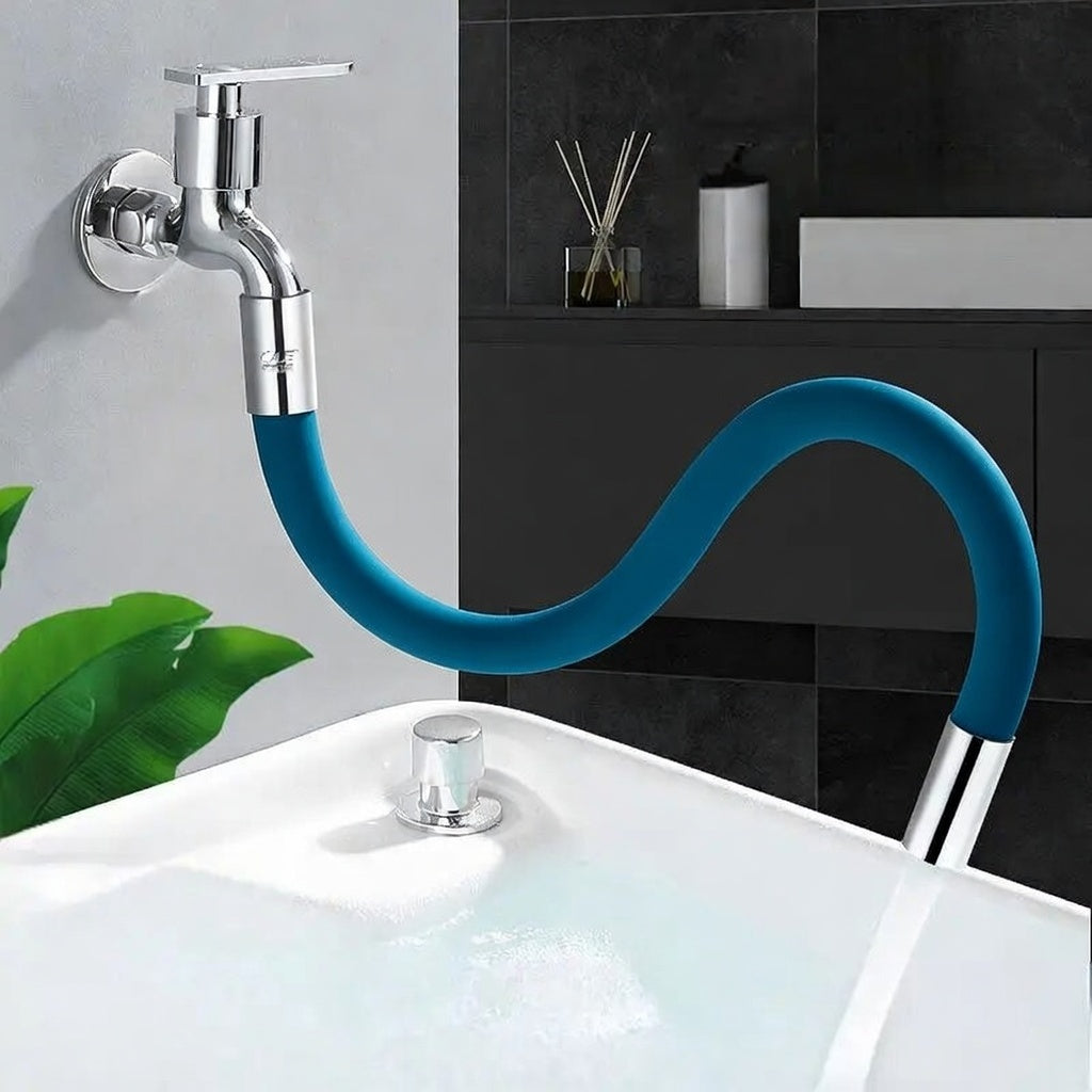 Flexible Faucet Extension with Bubbler - Anti-Splash Universal Pipe