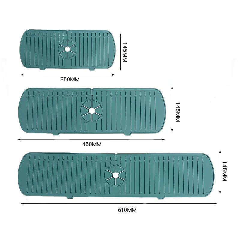Silicone Sink Mat - Faucet Splash Guard - Kitchen Counter Protector