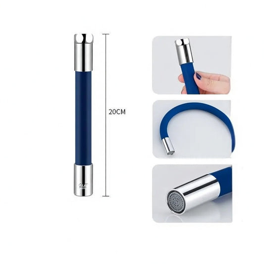 Flexible Faucet Extension with Bubbler - Anti-Splash Universal Pipe