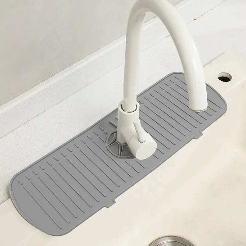 Silicone Sink Mat - Faucet Splash Guard - Kitchen Counter Protector