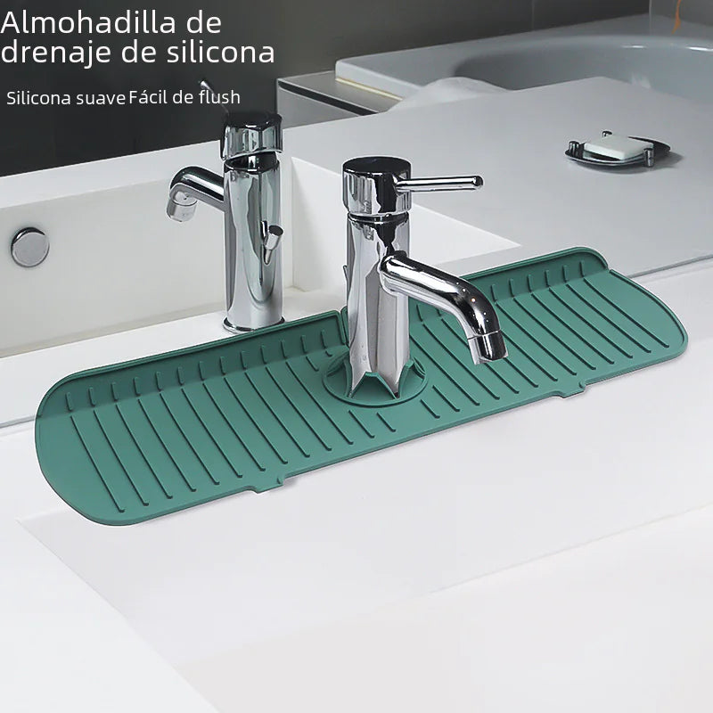 Silicone Sink Mat - Faucet Splash Guard - Kitchen Counter Protector