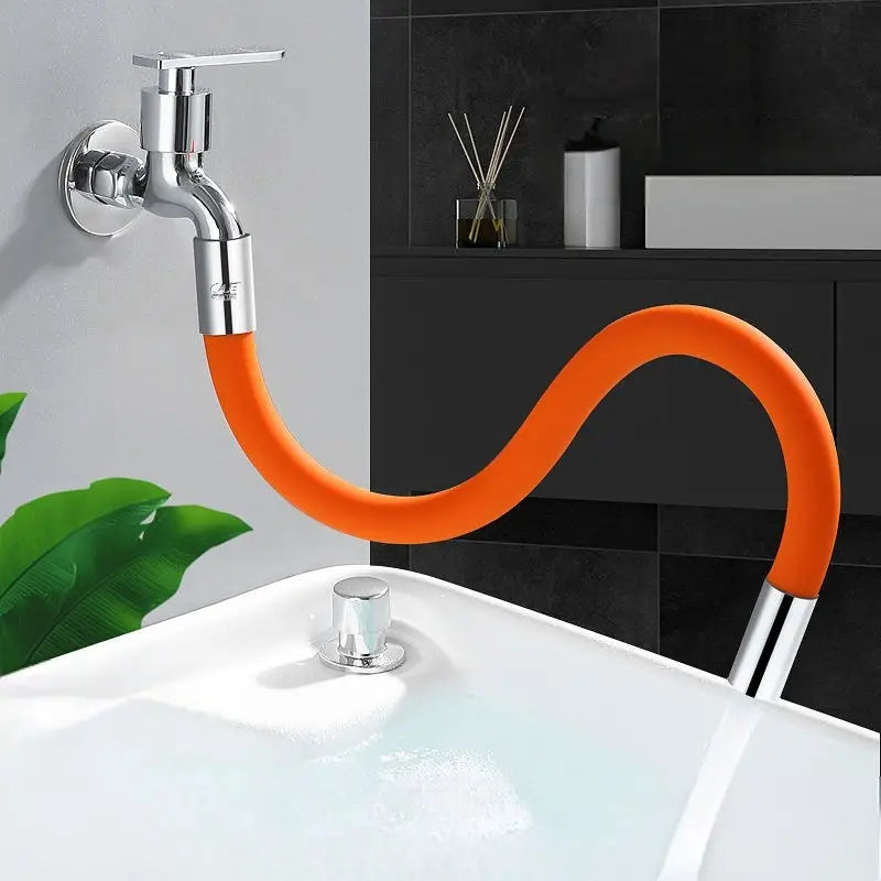 Flexible Faucet Extension with Bubbler - Anti-Splash Universal Pipe