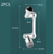1080° Rotating Faucet Extender - Universal Splash-Proof Aerator