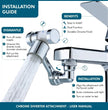 1080° Rotating Faucet Extender - Universal Splash-Proof Aerator