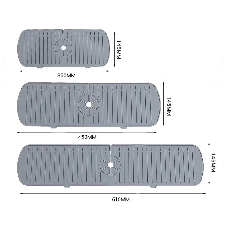 Silicone Sink Mat - Faucet Splash Guard - Kitchen Counter Protector