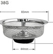 Stainless Steel Sink Strainer with Plug - Kitchen Debris Filter
