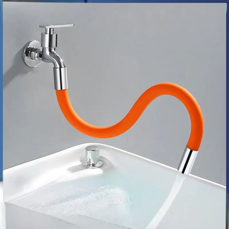 Flexible Faucet Extension with Bubbler - Anti-Splash Universal Pipe