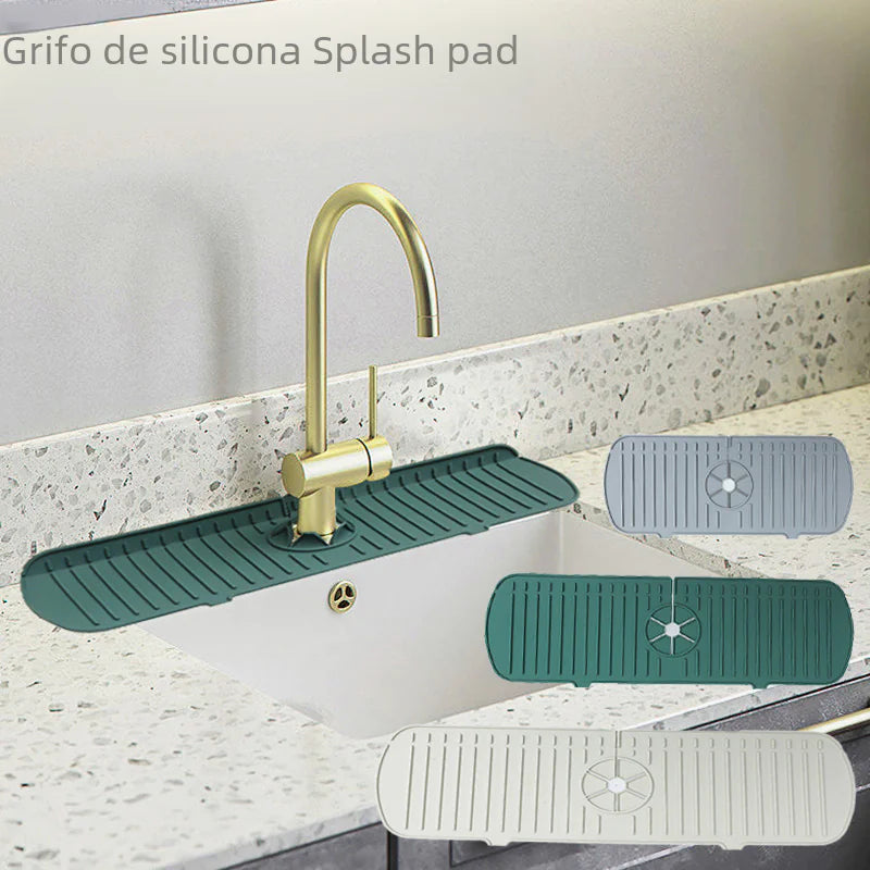 Silicone Sink Mat - Faucet Splash Guard - Kitchen Counter Protector
