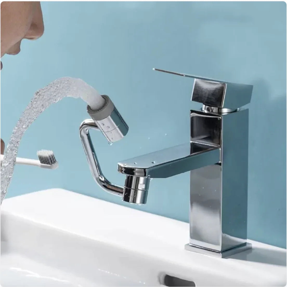 Adjustable Faucet Extender - Mechanical Arm Sink Attachment